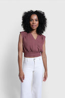 Top Miss Coastal Red Brown
