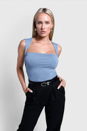 Top Miss Daring Silver Blue
