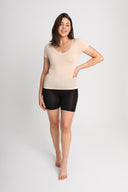 T-shirt Miss Invisible V-neck Sand