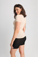 T-shirt Miss Invisible V-neck Sand