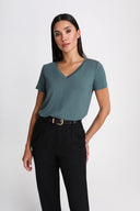 T-shirt Miss Classic Steel Green