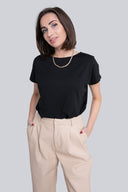 T-shirt Miss Feminine Black