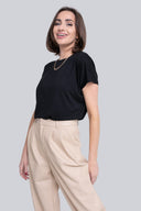 T-shirt Miss Feminine Black