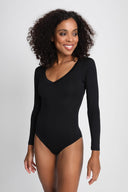 Body Miss Invisible Longsleeve V-neck Black