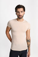 T-shirt Mr Invisible C-neck Sand