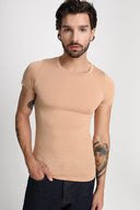 T-shirt Mr Invisible C-neck Nude