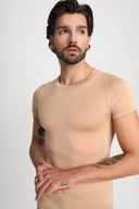 T-shirt Mr Invisible C-neck Nude