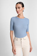 T-shirt Miss Lovable Silver Blue