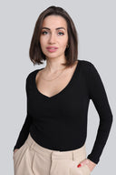 Longsleeve Miss Womanly Black