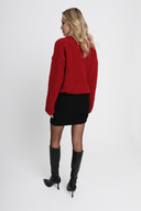 Sweter Miss Fluffy Wine Red