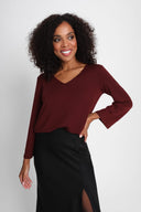 Longsleeve Miss Keen Burgundy