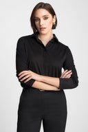 Longsleeve Polo Miss Merino Black