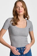 T-shirt Miss Constant Melange Grey