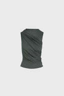 Top Miss Sculptural Olive