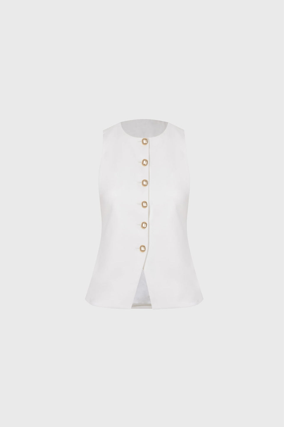 Miss Demure Off-White Waistcoat