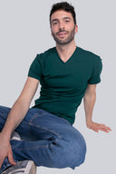T-shirt Mr Basic Bottle Green