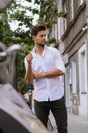 T-shirt Mr Invisible V-neck Caramel