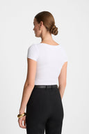 T-shirt Miss Womanly White