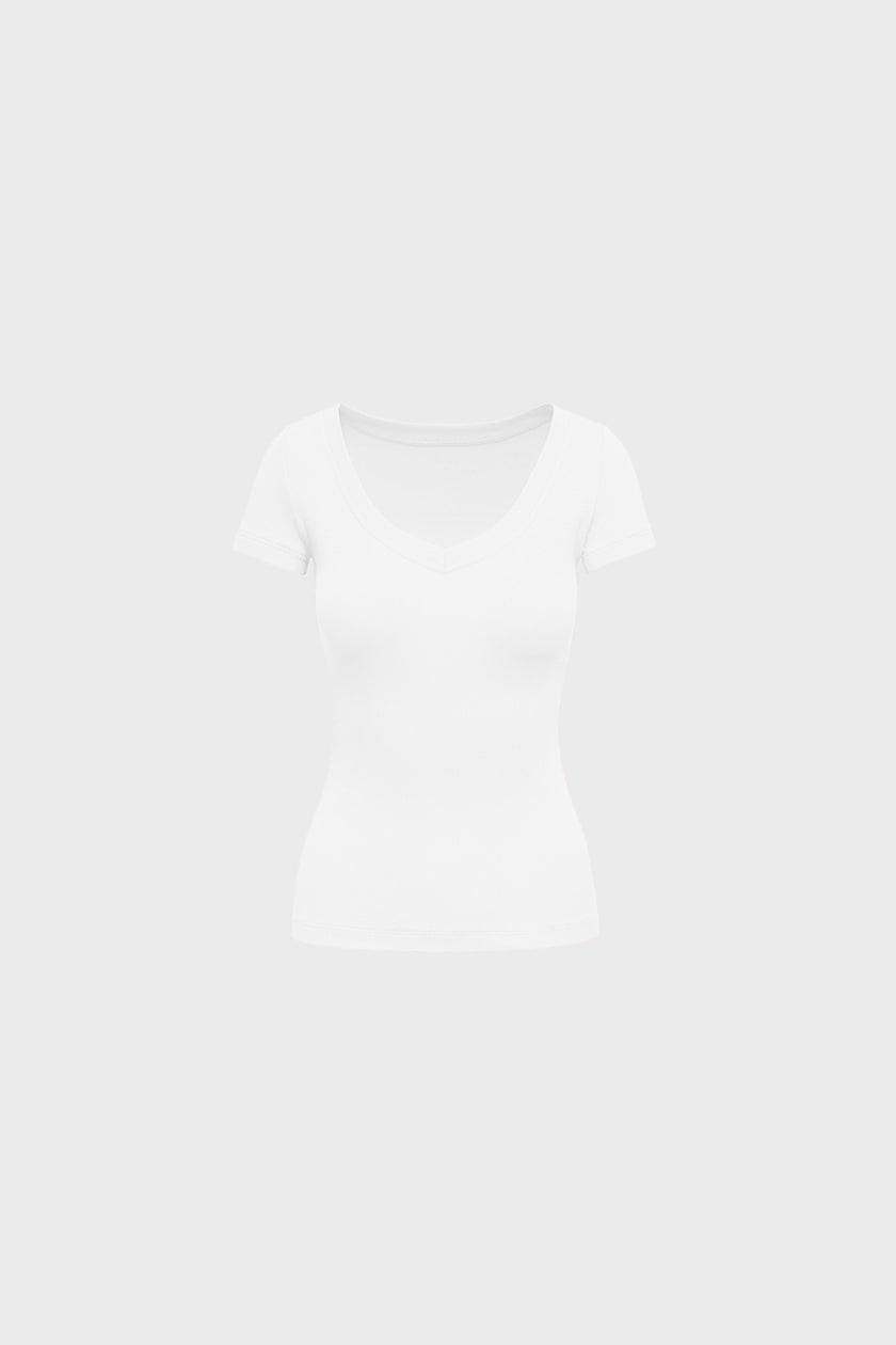 T-shirt Miss Womanly White