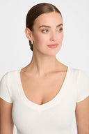 T-shirt Miss Womanly Off White