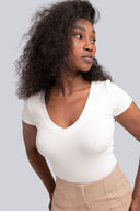 T-shirt Miss Womanly Off White