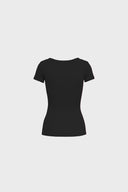 T-shirt Miss Womanly Black