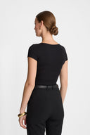 T-shirt Miss Womanly Black