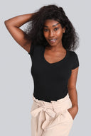 T-shirt Miss Womanly Black
