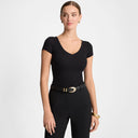 T-shirt Miss Womanly Black