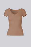 T-shirt Miss Womanly Camel