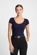 T-shirt Miss Womanly Navy