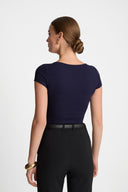 T-shirt Miss Womanly Navy