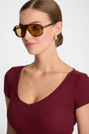 T-shirt Miss Womanly Burgundy