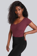 T-shirt Miss Womanly Burgundy