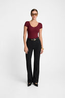 T-shirt Miss Womanly Burgundy