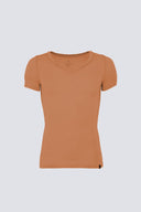 T-shirt Mr Invisible V-neck Caramel