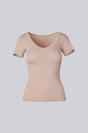 T-shirt Miss Invisible V-neck Cappuccino