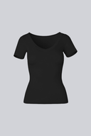 T-shirt Miss Invisible V-neck Black