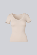 T-shirt Miss Invisible V-neck Sand