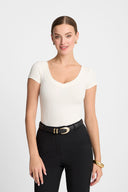 T-shirt Miss Womanly Off White