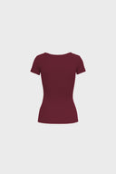 T-shirt Miss Womanly Burgundy