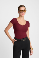 T-shirt Miss Womanly Burgundy