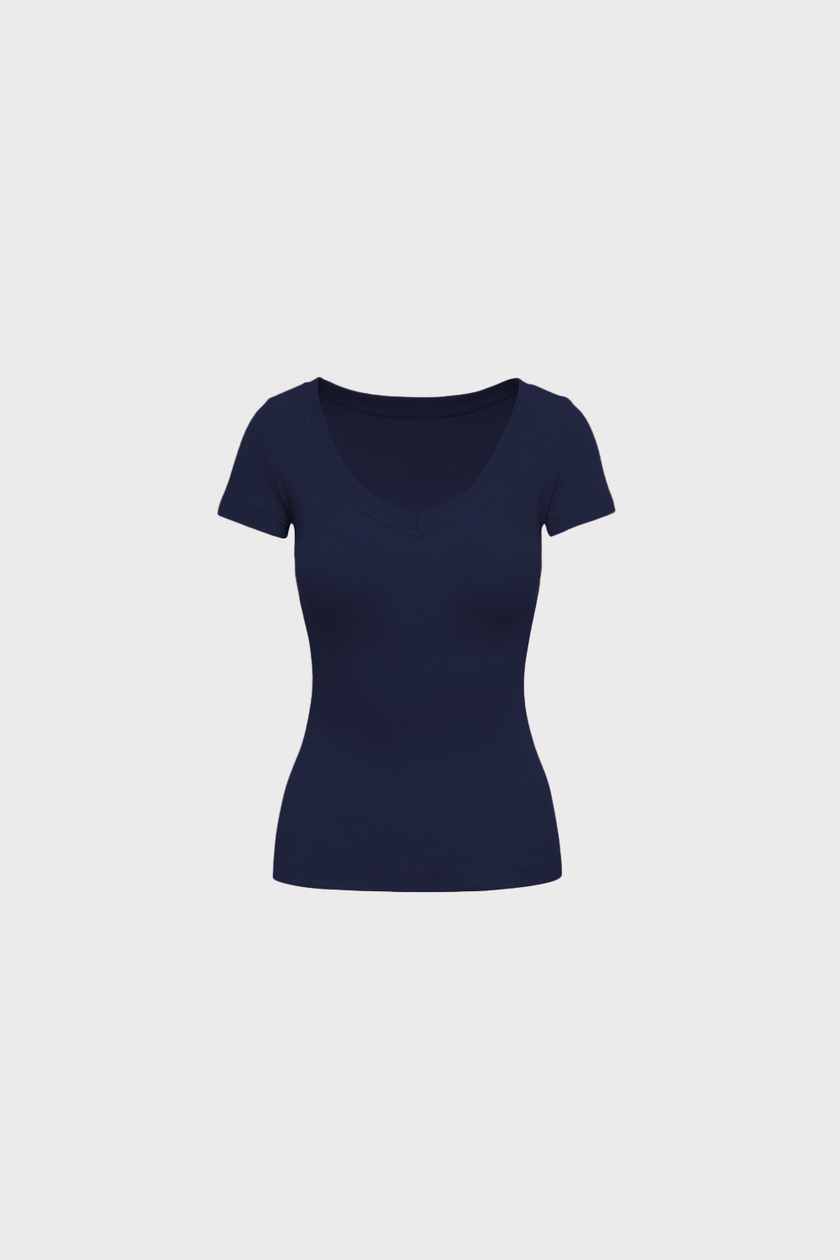 T-shirt Miss Womanly Navy