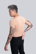 T-shirt Mr Invisible V-neck Nude