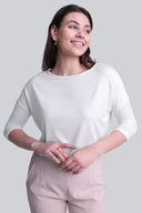 T-shirt Miss Flowing White