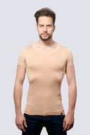 T-shirt Mr Invisible V-neck Nude