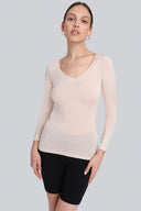 Longsleeve Miss Invisible V-neck Sand
