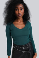 Longsleeve Miss Womanly Bottle Green