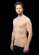 T-shirt Mr Invisible V-neck Nude