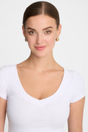 T-shirt Miss Womanly White